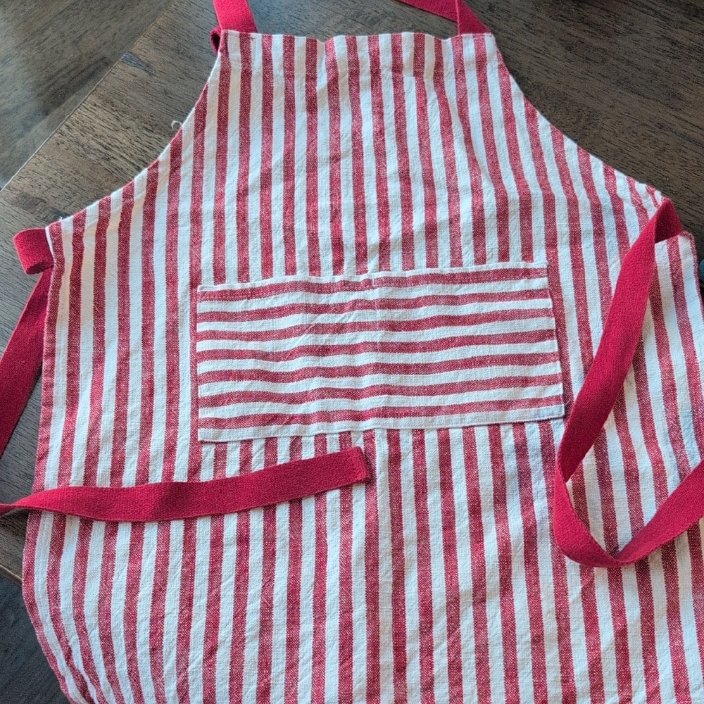 Candy Cane Striped Christmas Kids Apron